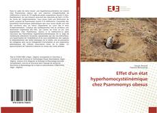 Effet d'un état hyperhomocystéinémique chez Psammomys obesus kitap kapağı