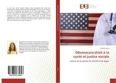 Capa do livro de Obamacare,droit à la santé et justice sociale 