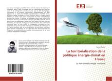 Обложка La territorialisation de la politique énergie-climat en France