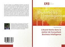 L'Avant-Vente dans le métier de Consultant Business Intelligence kitap kapağı
