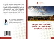 Couverture de Analyse comparative des formes des organisations paysannes au Burkina