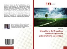 Bookcover of Migrations de l'Equateur Météorologique et précipitations au Sénégal