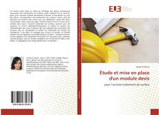 Capa do livro de Étude et mise en place d'un module devis 