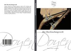 Bookcover of Das Durchsuchungsrecht
