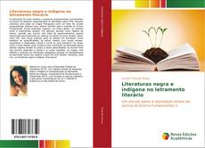 Capa do livro de Literaturas negra e indígena no letramento literário 