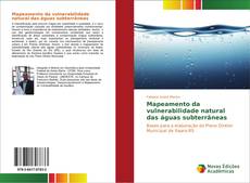 Capa do livro de Mapeamento da vulnerabilidade natural das águas subterrâneas 