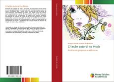 Capa do livro de Criação autoral na Moda 