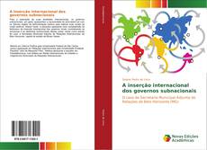A inserção internacional dos governos subnacionais kitap kapağı