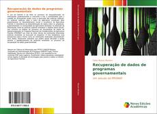 Capa do livro de Recuperação de dados de programas governamentais 