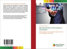 Capa do livro de Aproximando universidade e sociedade 