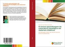Capa do livro de O ensino-aprendizagem da consciência fonológica em materiais didáticos 