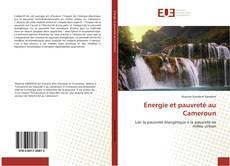 Buchcover von Energie et pauvreté au Cameroun