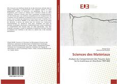 Capa do livro de Sciences des Matériaux 