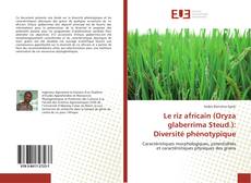 Buchcover von Le riz africain (Oryza glaberrima Steud.): Diversité phénotypique