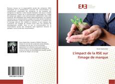 Buchcover von L'impact de la RSE sur l'image de marque
