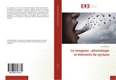 Capa do livro de Le nengone : phonologie et éléments de syntaxe 