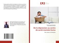 Bookcover of De la dépression au centre de santé mentale Goma