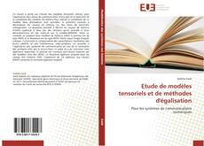 Buchcover von Etude de modèles tensoriels et de méthodes d'égalisation