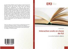 Capa do livro de Interaction orale en classe de FLE 