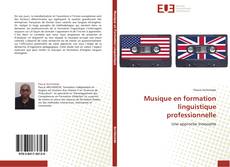 Capa do livro de Musique en formation linguistique professionnelle 