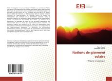 Bookcover of Notions de gisement solaire