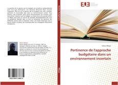 Buchcover von Pertinence de l'approche budgétaire dans un environnement incertain