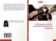 Portada del libro de Délinquance juvénile : étude de droits positif et prospectif