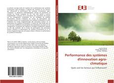 Portada del libro de Performance des systèmes d'innovation agro-climatique