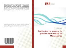 Copertina di Réalisation du système de gestion des Contrats de Maintenance