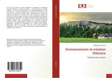 Environnement et création littéraire kitap kapağı