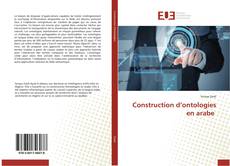 Capa do livro de Construction d’ontologies en arabe 