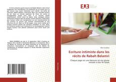 Bookcover of Ecriture intimiste dans les récits de Rabah Belamri