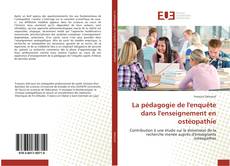 Buchcover von La pédagogie de l'enquête dans l'enseignement en ostéopathie