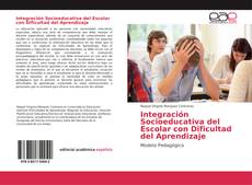 Обложка Integración Socioeducativa del Escolar con Dificultad del Aprendizaje