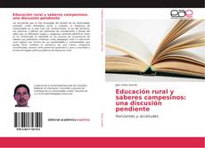 Educación rural y saberes campesinos: una discusión pendiente的封面