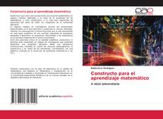 Constructo para el aprendizaje matemático kitap kapağı