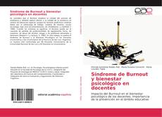 Capa do livro de Síndrome de Burnout y bienestar psicológico en docentes 