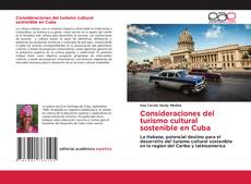 Обложка Consideraciones del turismo cultural sostenible en Cuba