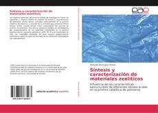 Capa do livro de Síntesis y caracterización de materiales zeolíticos 