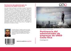 Portada del libro de Pertinencia del administrador de empresas de UNED Costa Rica