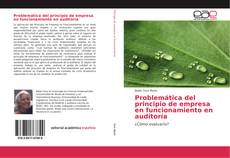 Capa do livro de Problemática del principio de empresa en funcionamiento en auditoría 