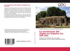 Portada del libro de La enseñanza del inglés en España (ss. XIX-XX)