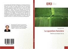 La question foncière kitap kapağı
