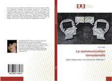 La communication immatérielle kitap kapağı