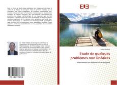 Copertina di Etude de quelques problèmes non linéaires