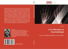 Обложка L'art-thérapie en rhumatologie