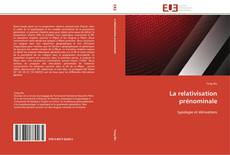 Bookcover of La relativisation prénominale