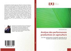 Capa do livro de Analyse des performances productives en agriculture 