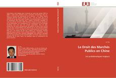 Bookcover of Le Droit des Marchés Publics en Chine