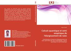 Buchcover von Calculs quantique et semi empirique de l'élargissement de raies